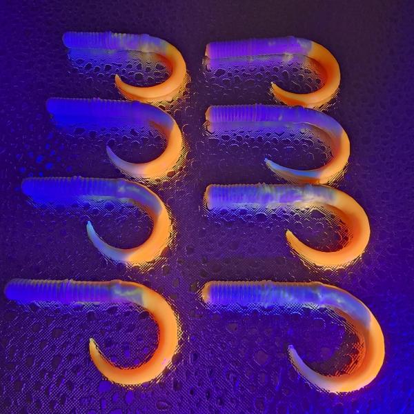 Wurmulus Slim 45mm - Essentials Gum - UV Aktiv White Orange